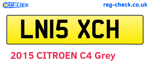 LN15XCH are the vehicle registration plates.