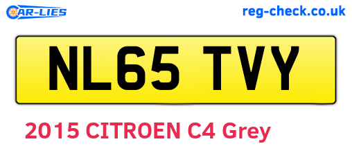 NL65TVY are the vehicle registration plates.