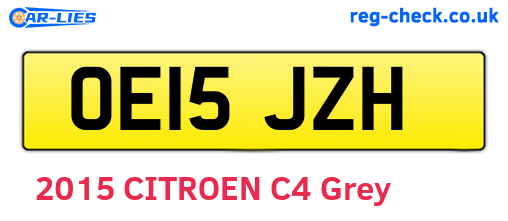 OE15JZH are the vehicle registration plates.