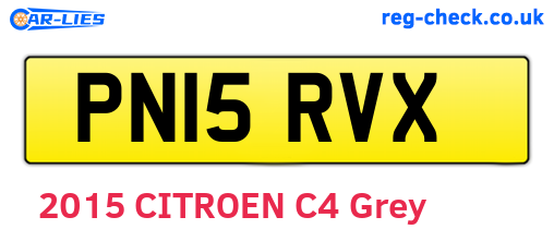 PN15RVX are the vehicle registration plates.