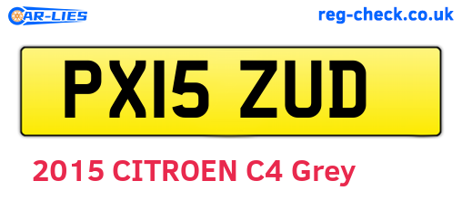 PX15ZUD are the vehicle registration plates.