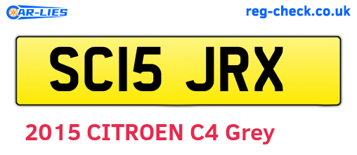 SC15JRX are the vehicle registration plates.