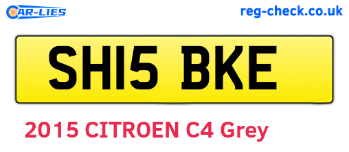 SH15BKE are the vehicle registration plates.