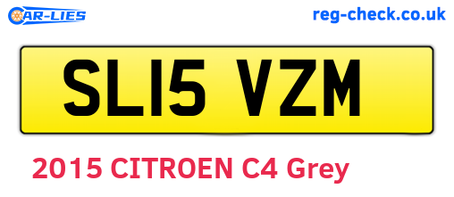 SL15VZM are the vehicle registration plates.
