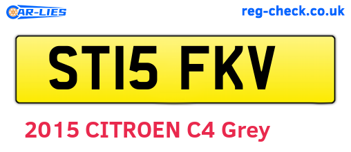 ST15FKV are the vehicle registration plates.