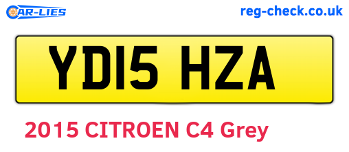 YD15HZA are the vehicle registration plates.