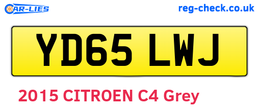 YD65LWJ are the vehicle registration plates.