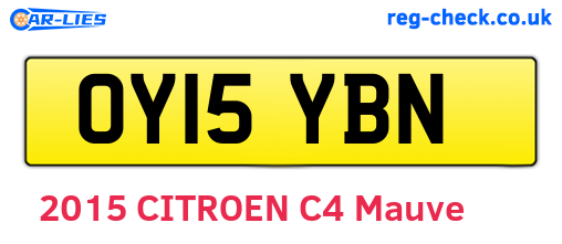 OY15YBN are the vehicle registration plates.
