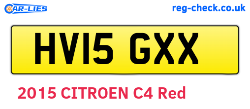 HV15GXX are the vehicle registration plates.