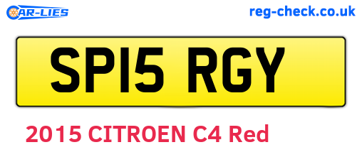 SP15RGY are the vehicle registration plates.