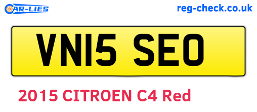 VN15SEO are the vehicle registration plates.