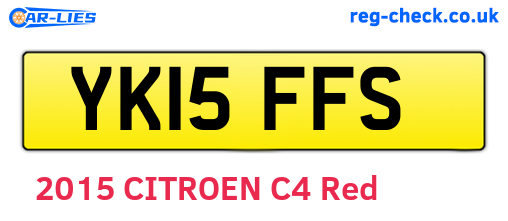 YK15FFS are the vehicle registration plates.