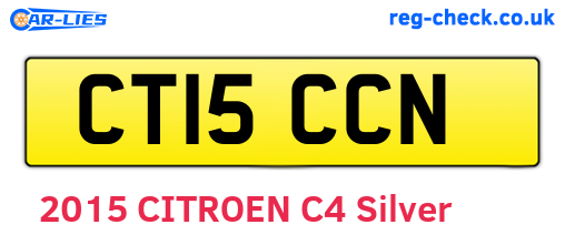 CT15CCN are the vehicle registration plates.
