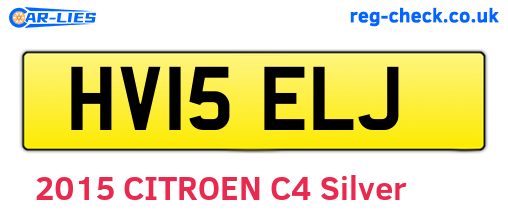 HV15ELJ are the vehicle registration plates.