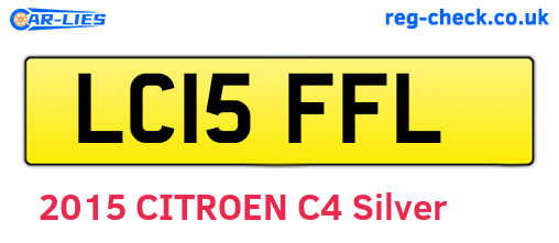 LC15FFL are the vehicle registration plates.