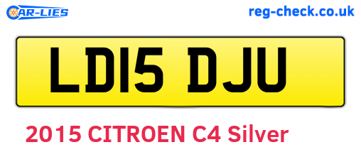 LD15DJU are the vehicle registration plates.
