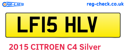 LF15HLV are the vehicle registration plates.