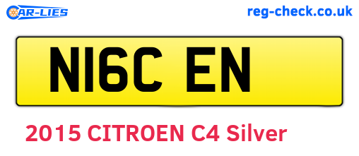 N16CEN are the vehicle registration plates.