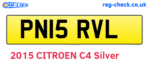 PN15RVL are the vehicle registration plates.
