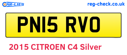 PN15RVO are the vehicle registration plates.