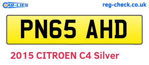 PN65AHD are the vehicle registration plates.