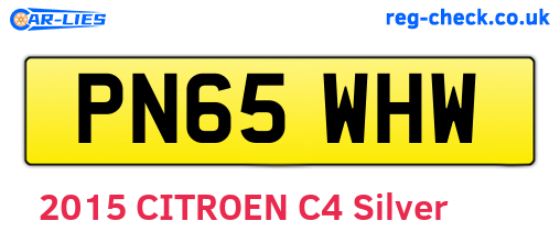 PN65WHW are the vehicle registration plates.