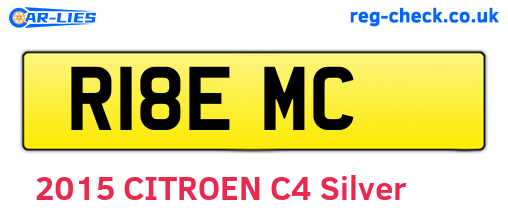 R18EMC are the vehicle registration plates.