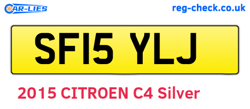 SF15YLJ are the vehicle registration plates.