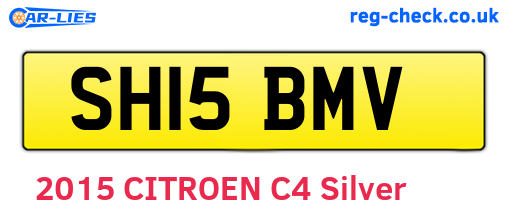 SH15BMV are the vehicle registration plates.