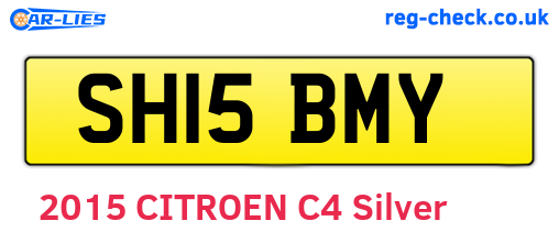 SH15BMY are the vehicle registration plates.