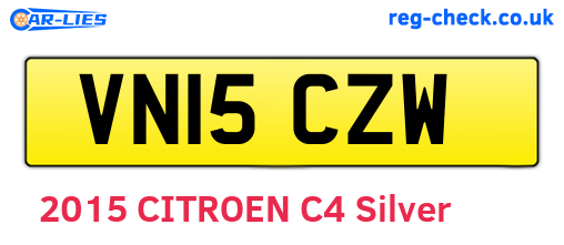 VN15CZW are the vehicle registration plates.