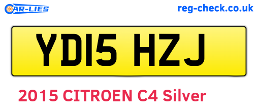 YD15HZJ are the vehicle registration plates.