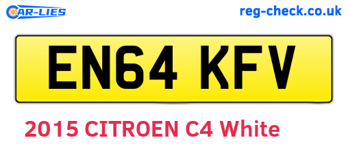 EN64KFV are the vehicle registration plates.