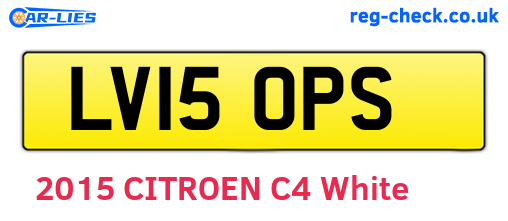 LV15OPS are the vehicle registration plates.