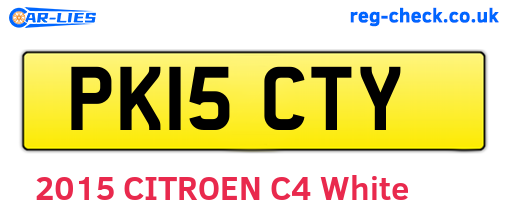 PK15CTY are the vehicle registration plates.