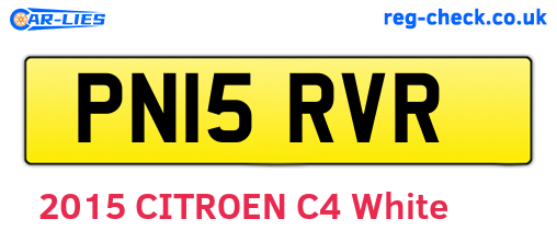 PN15RVR are the vehicle registration plates.