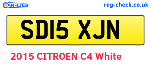 SD15XJN are the vehicle registration plates.