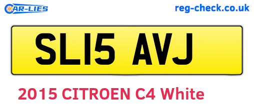 SL15AVJ are the vehicle registration plates.