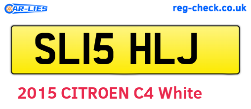 SL15HLJ are the vehicle registration plates.