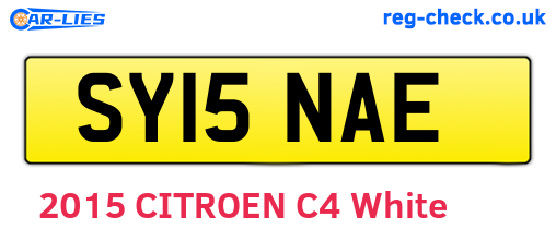 SY15NAE are the vehicle registration plates.