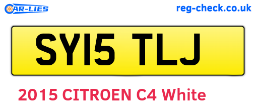 SY15TLJ are the vehicle registration plates.