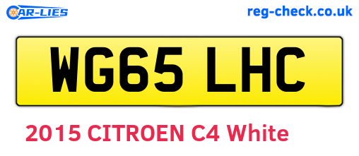 WG65LHC are the vehicle registration plates.
