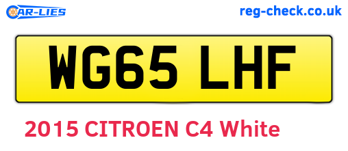 WG65LHF are the vehicle registration plates.