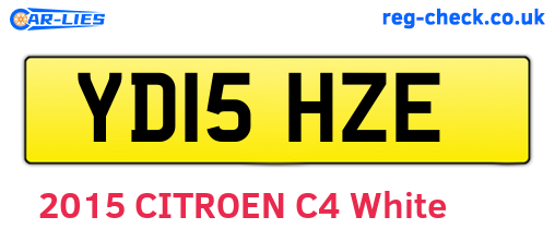 YD15HZE are the vehicle registration plates.