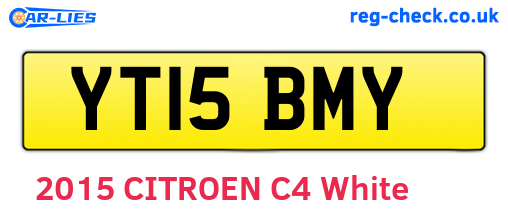YT15BMY are the vehicle registration plates.