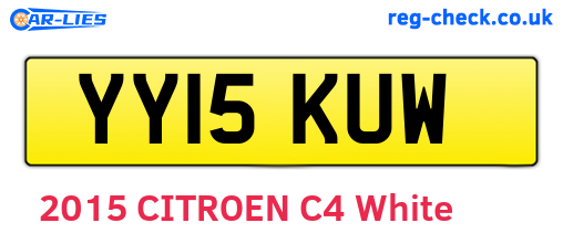 YY15KUW are the vehicle registration plates.