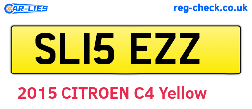 SL15EZZ are the vehicle registration plates.