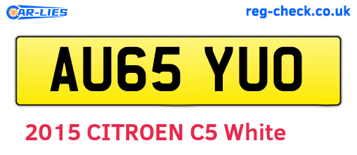 AU65YUO are the vehicle registration plates.