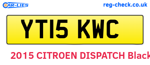 YT15KWC are the vehicle registration plates.