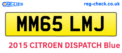 MM65LMJ are the vehicle registration plates.